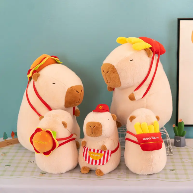 Capybara Backpack Plush Stuffed Animal Design Cute Kids' Gift Idea Toy Backpack with Plush Animal Design,KingKong Toys