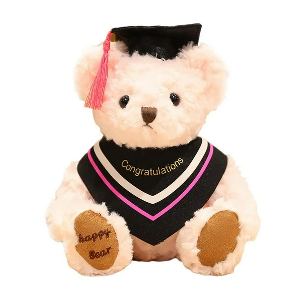 Happy Bear Plushie Girls Gift Teddy Bear Congratulation Stuffed Animal Plush Toy,KingKong Toys