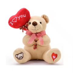 Teddy Bear Love You Gifts Soft material Red Heart Stuffed Toys plushie Birthday Gifts,KingKong Toys