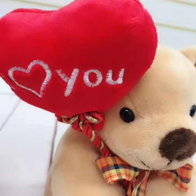 Teddy Bear Love You Gifts Soft material Red Heart Stuffed Toys plushie Birthday Gifts,KingKong Toys