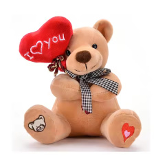Teddy Bear Love You Gifts Soft material Red Heart Stuffed Toys plushie Birthday Gifts,KingKong Toys