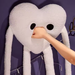 Giant Plush Heart-Shaped Sleep Pillow Super Soft Anthropeomorphic Style for Valentine's Day Cute Plush Fabric,KingKong Toys