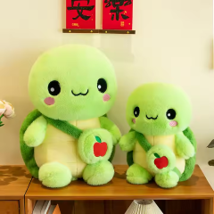 Green 38cm Turtle Plush Stuffed Animal Comforter with Embroidered Techniques Soft Hugging Pillow,KingKong Toys