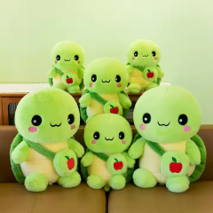Green 38cm Turtle Plush Stuffed Animal Comforter with Embroidered Techniques Soft Hugging Pillow,KingKong Toys