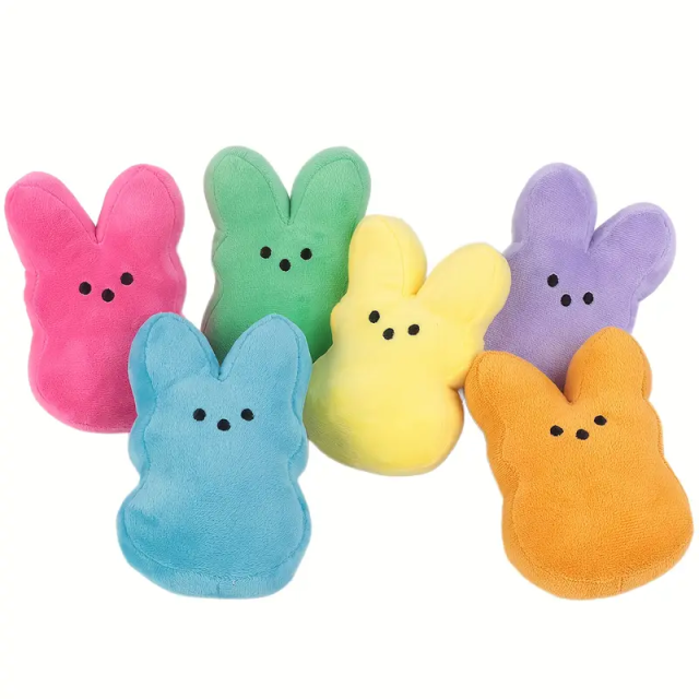 Purple Bunny Easter Stuffed Animal Doll Soft Polyester Pillow with PP Cotton Gift for Kids,KingKong Toys