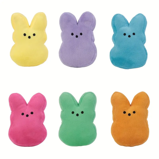 Purple Bunny Easter Stuffed Animal Doll Soft Polyester Pillow with PP Cotton Gift for Kids,KingKong Toys