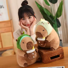 En71 ODM Patch Capybara Doll Handmade Pillow Animal Stuffed Plush Toy Super Soft Material Toys,KingKong Toys