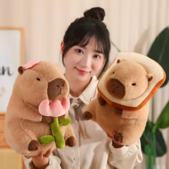 En71 ODM Patch Capybara Doll Handmade Pillow Animal Stuffed Plush Toy Super Soft Material Toys,KingKong Toys