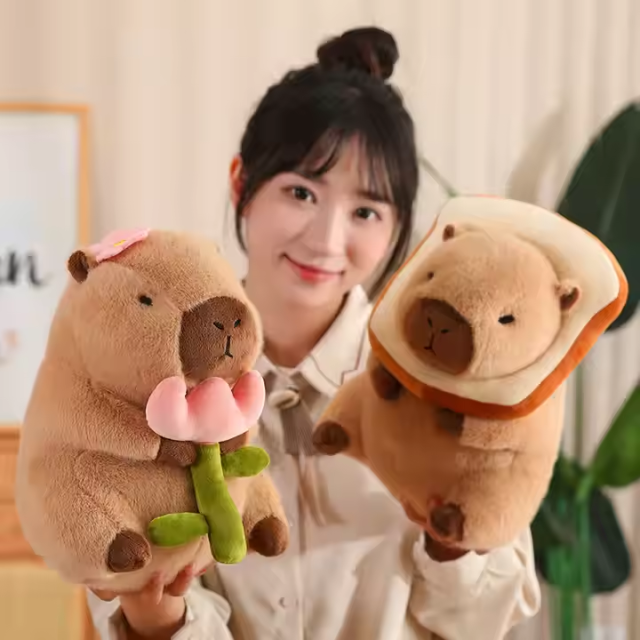 En71 ODM Patch Capybara Doll Handmade Pillow Animal Stuffed Plush Toy Super Soft Material Toys,KingKong Toys