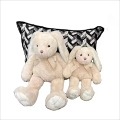 Cartoon White Plush Toy Soft Long Ears Rabbit Cute Unisex Plushies Toy for Kids Gifts,KingKong Toys