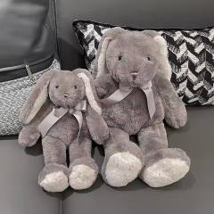 Cartoon White Plush Toy Soft Long Ears Rabbit Cute Unisex Plushies Toy for Kids Gifts,KingKong Toys