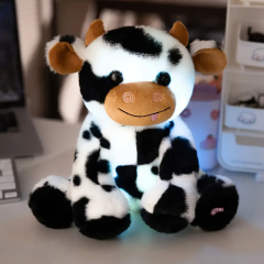 Luminous Cow Toy for Birthday LED Light Animal Soft Stuffed Toys Noctilucent Gifts Plush Fabric PP Cotton Filling,KingKong Toys