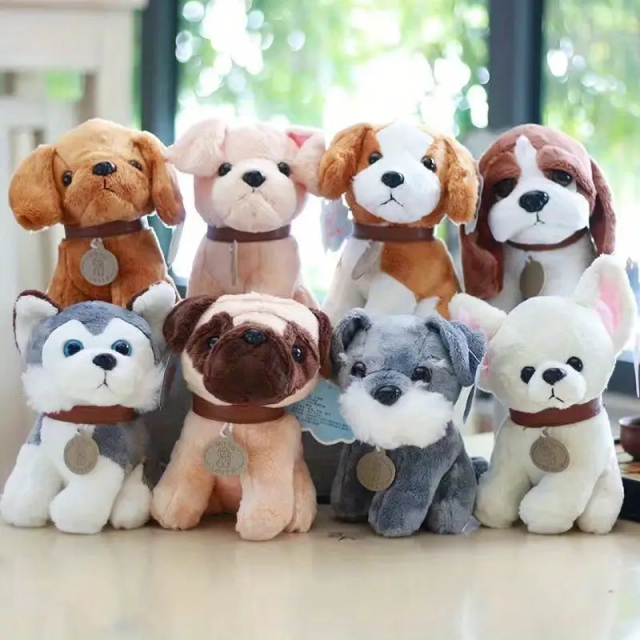 Different Breeds Dog Toys Husky Plush Animal Dolls Shar Pei Stuffed Toys,KingKong Toys