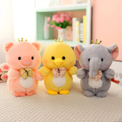 Various Animal Soft Plush Dolls Birthday Day Gifts Elephant Panda Pig Stuffed Toys Filled with PP Cotton,KingKong Toys