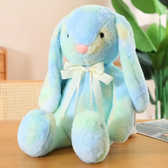 Wholesale Custom Plush Little Rabbit Tie Dye Customizable Stuffed Animal Toy Rabbit,KingKong Toys