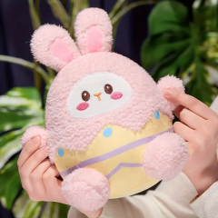 Easter Egg Rabbit Doll Plush Toys Pink Stuffed Plush Toy Super Cute Rabbit for Holiday Gifts,KingKong Toys