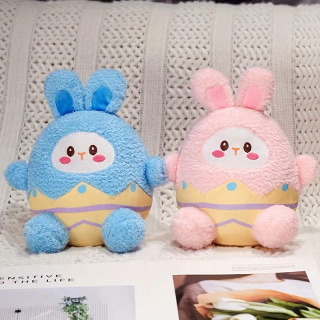 Easter Egg Rabbit Doll Plush Toys Pink Stuffed Plush Toy Super Cute Rabbit for Holiday Gifts,KingKong Toys