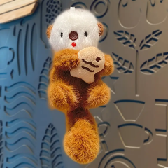 Plush Keychains Toys Small Otter Stuffed Animals Toy Custom Cute Decorations Keychain,KingKong Toys