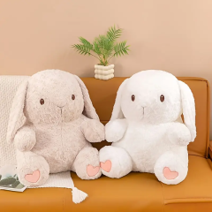 White Little Cute Animal Plush Toys Stuffed Rabbit Compact Short Plush Customizable Plushies for Kids,KingKong Toys