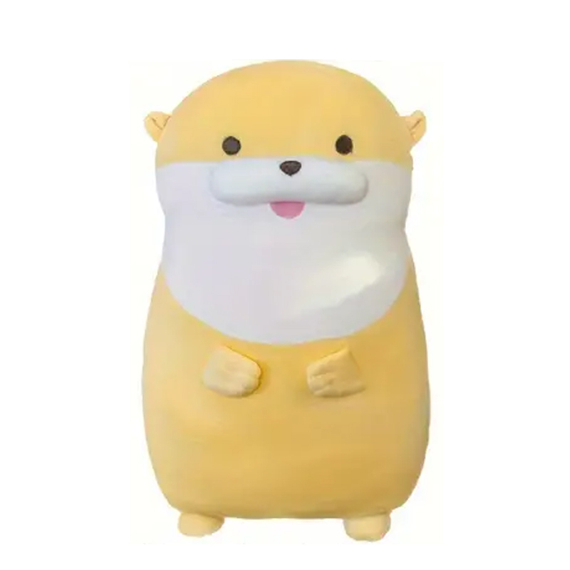 Factory Customizable Otter Plush Toy Yellow Grey Stuffed Plushie Soft Body Pillow Cushion,KingKong Toys
