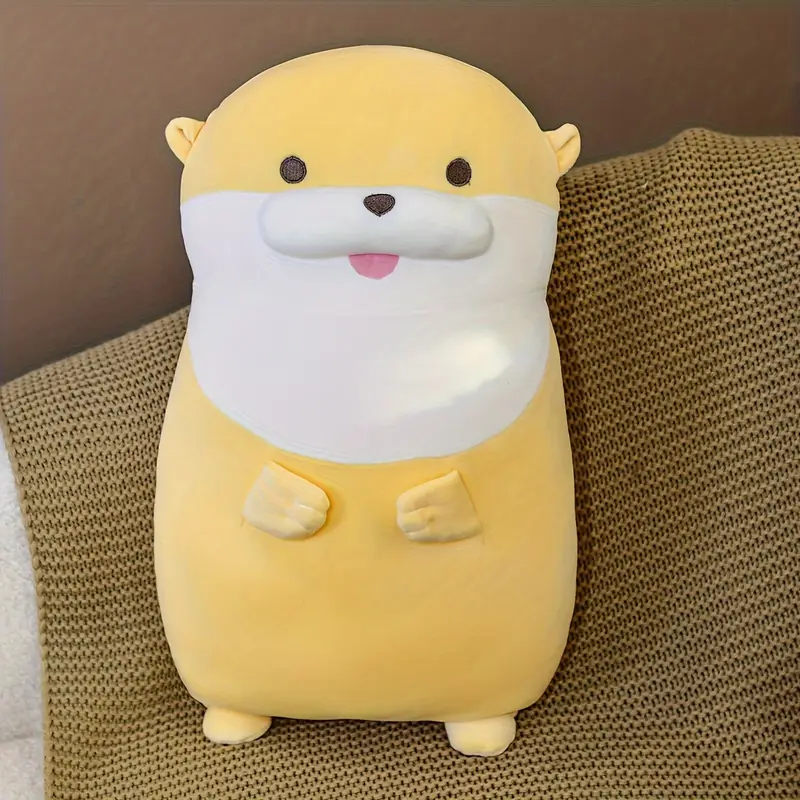 Factory Customizable Otter Plush Toy Yellow Grey Stuffed Plushie Soft Body Pillow Cushion,KingKong Toys
