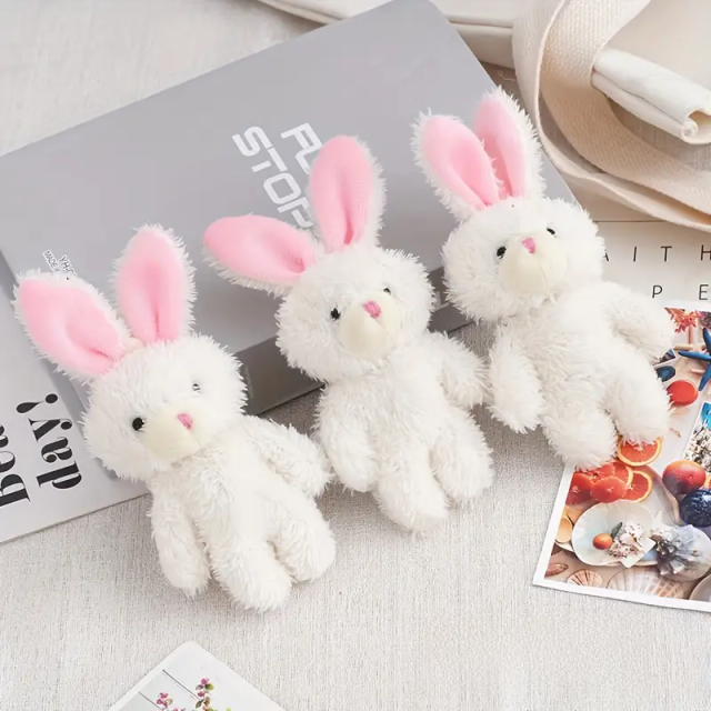 iPhone Size 15cm Cute Animal Plush Toys Stuffed Rabbit Toy Custom White Plushies for Kids,KingKong Toys