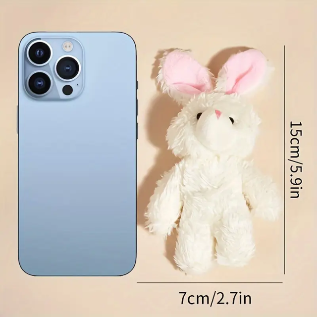 iPhone Size 15cm Cute Animal Plush Toys Stuffed Rabbit Toy Custom White Plushies for Kids,KingKong Toys