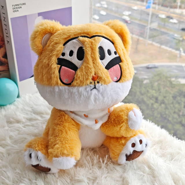 Tiger Plush Yellow Mascot Branded Original Animal Toys Plush Custom Toys for Kids Gift,KingKong Toys