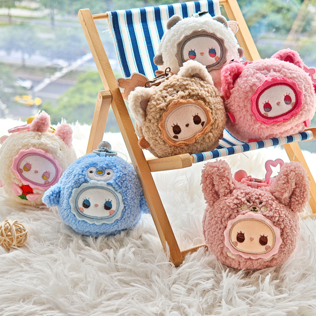 Original LuckyEmma Rua Rua Zoo Series Blind Box Custom Mystery Box Keychain,KingKong Toys