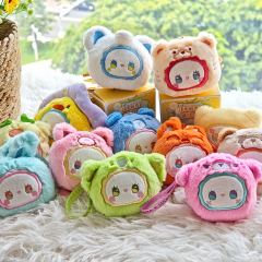 Scented Sachet Keychain Squishy Blind Box Rua Rua Zoo Series Animal Kingdom Plushes,KingKong Toys