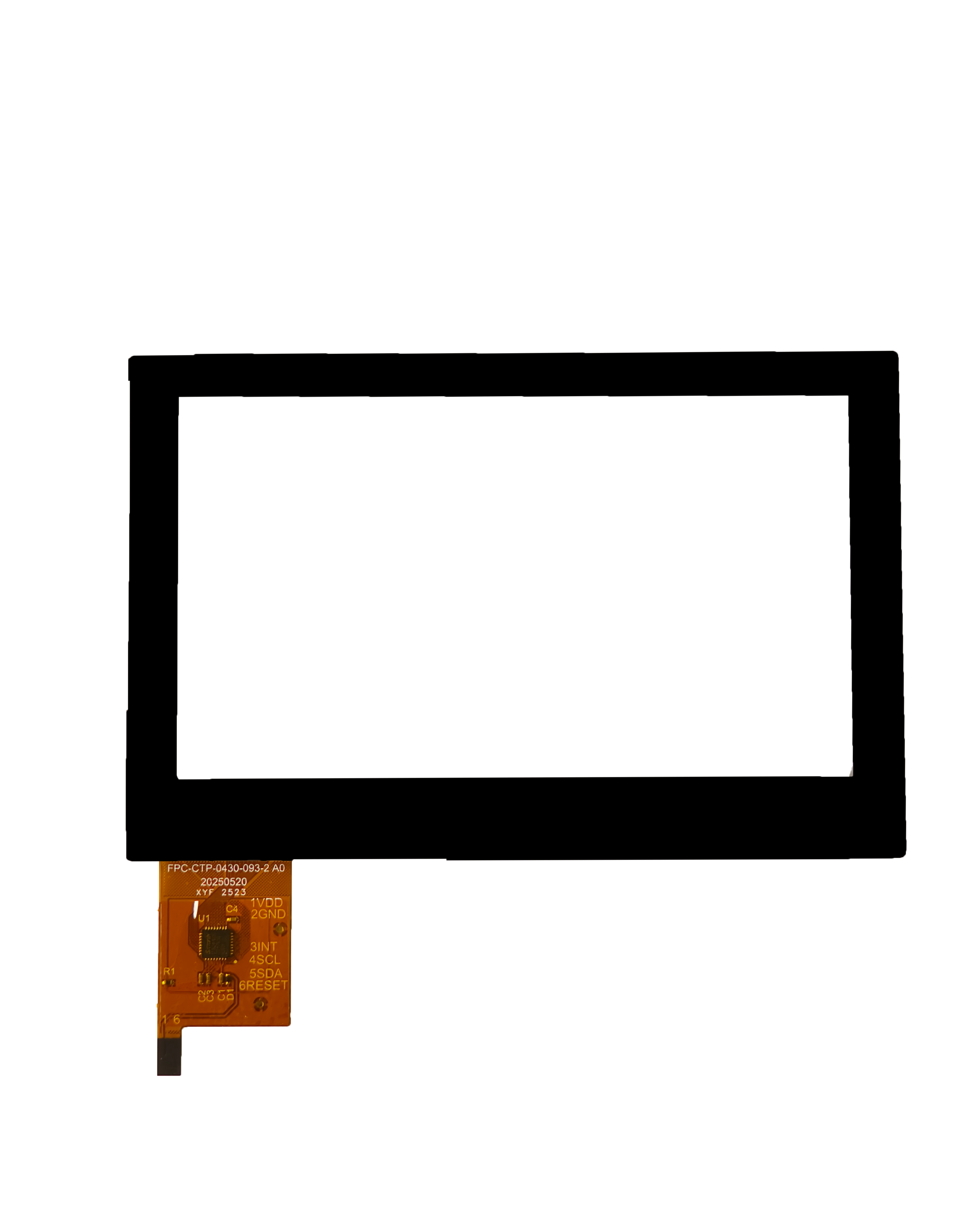 4.3-inch capacitive touch screen