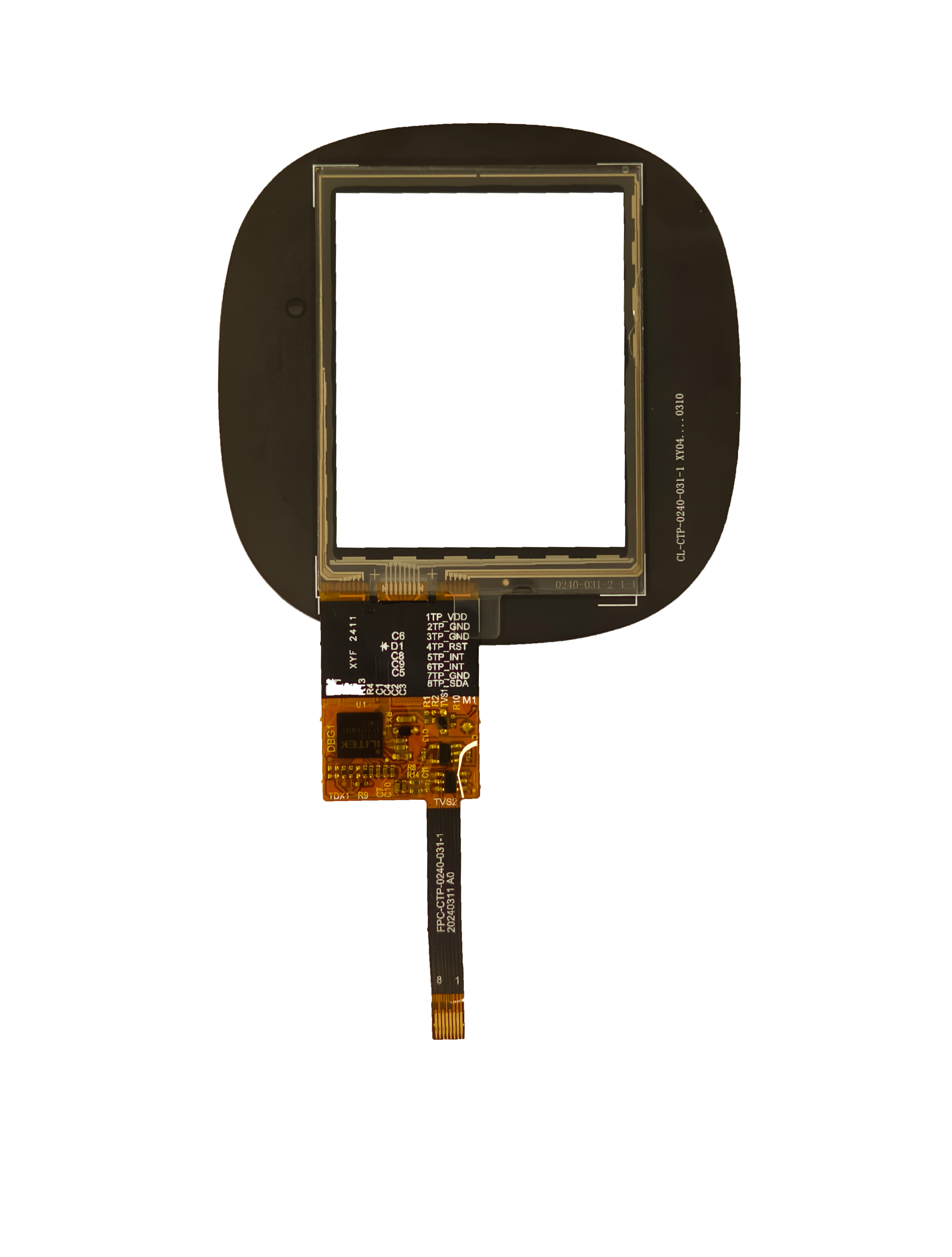 2.4 inch customized capacitive   touch screen