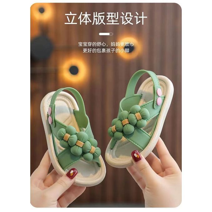 Girls French Sandals Girls Soles Non-slip Girls Beach Shoes