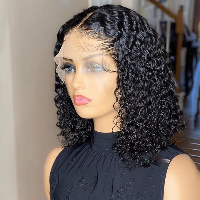 Waterwave Curly Wig With Part Closure