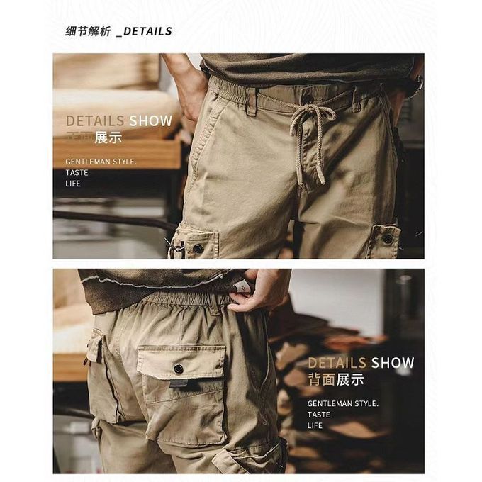 American Cargo Pants Men Straight Tube Loose Function City Outdoor Tactical Casual Pants Men