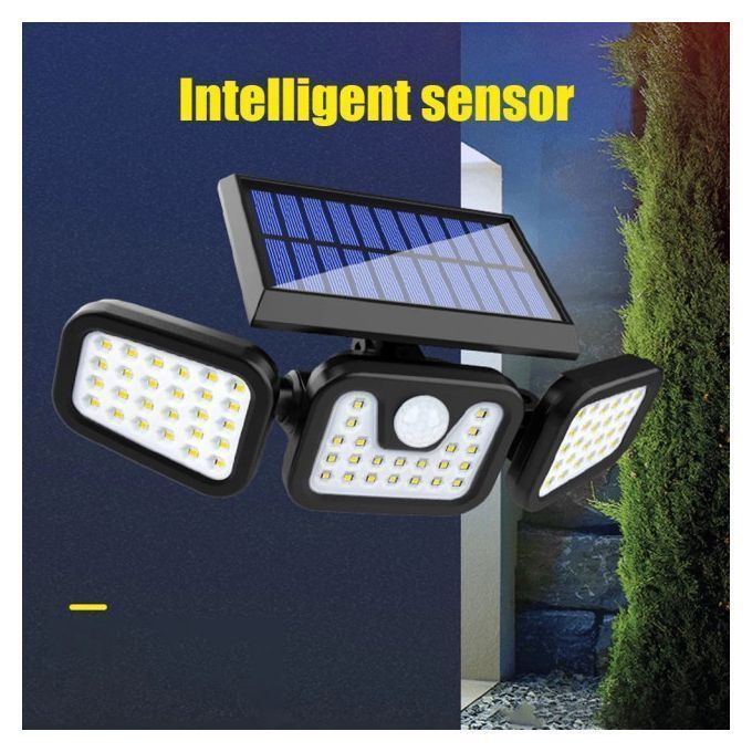 Solar Lamps Split Solar Wall Lamp With 74 Led, Motion Sensor, Waterproof For Wall, Patio ,garden, Pathway
