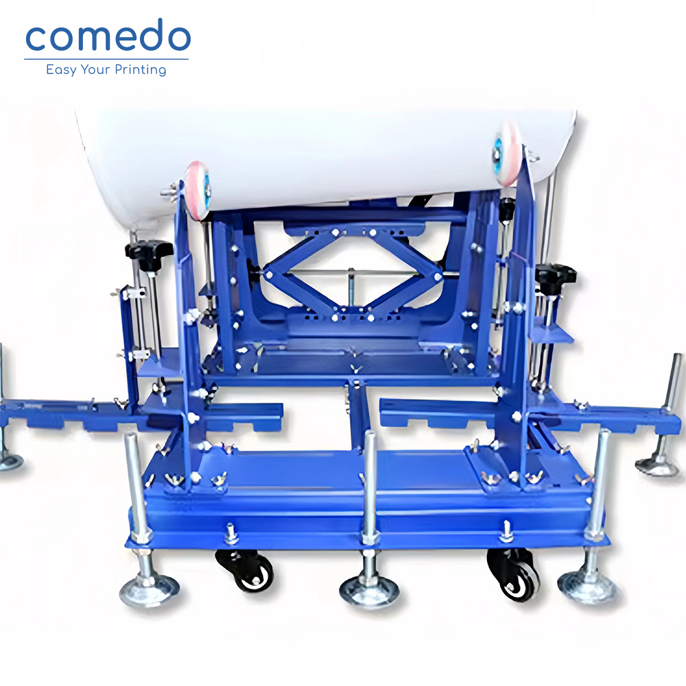 Comedo Large round bucket silk printing machine manual cylinder screen printer