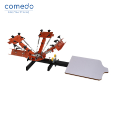 Comedo  factory price 4 Color 1 Station Silk Screen Printing NS401-EAS Press machine