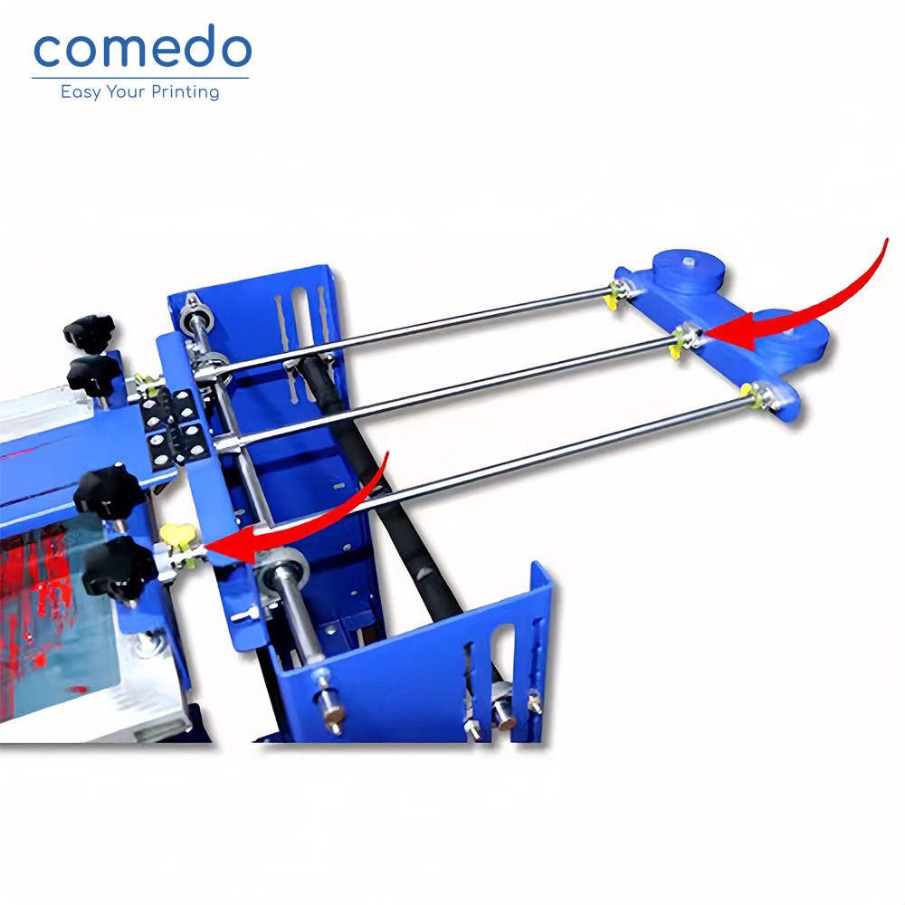 Comedo Large round bucket silk printing machine manual cylinder screen printer