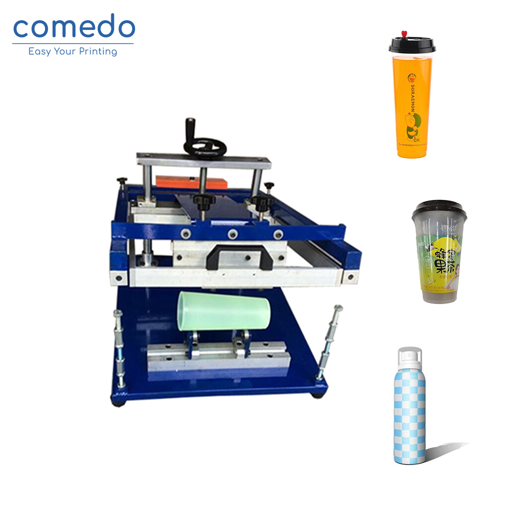 Comedo factory direct selling cup printing cylindrical screen printing machine