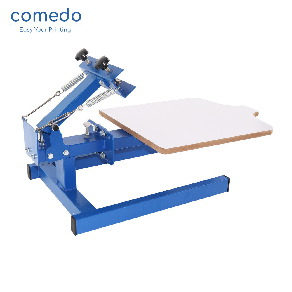 Single color T- shirt 1 color 1 station screen printing machine manual