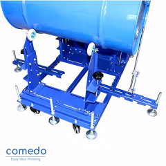 Comedo Large round bucket silk printing machine manual cylinder screen printer