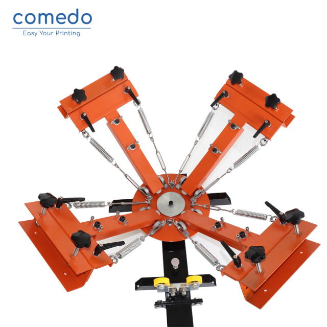 Comedo  factory price 4 Color 1 Station Silk Screen Printing NS401-EAS Press machine