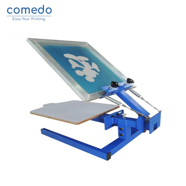 Single color T- shirt 1 color 1 station screen printing machine manual