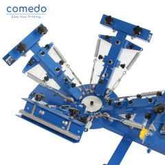 Comedo  factory price 4 Color 1 Station Silk Screen Printing NS401-EAS Press machine