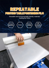 Printed positioning double sided plate film