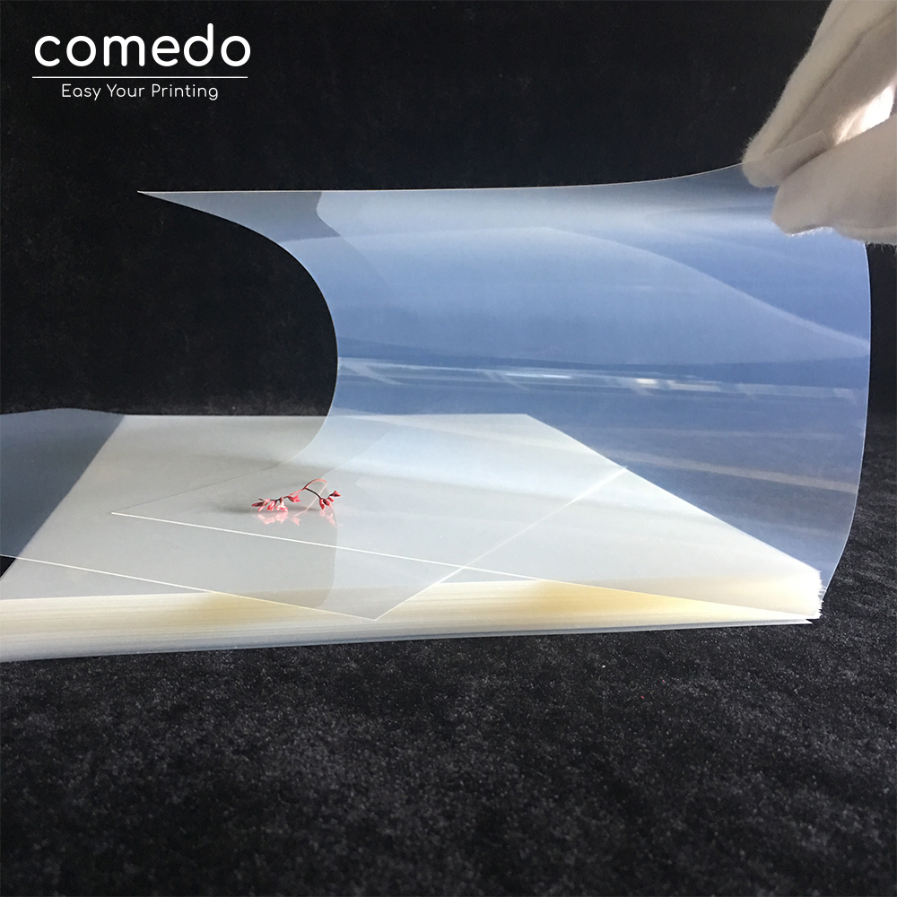 A3/A4  Waterproof film 130 micron /0.13mm Transparent Frosted Inkjet Film for Screen Printing