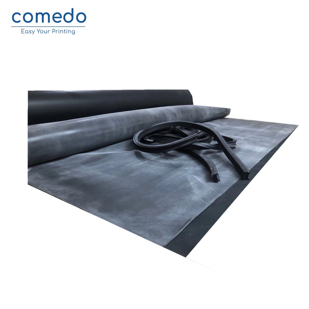 Screen printing rubber blanket for exposure machine