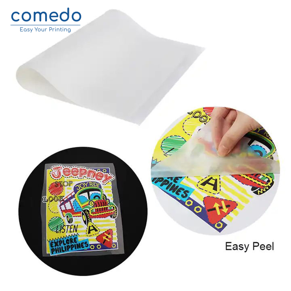 Clear matte Cold Hot Peel 10 micron Pet Release Heat Transfer Film For Pet Film Transfer Screen Printing