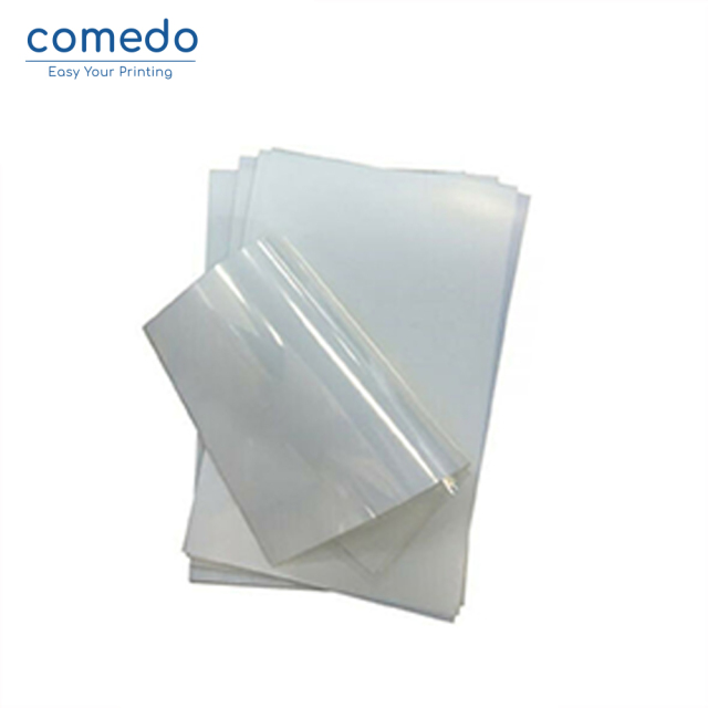 A3/A4  Waterproof film 130 micron /0.13mm Transparent Frosted Inkjet Film for Screen Printing